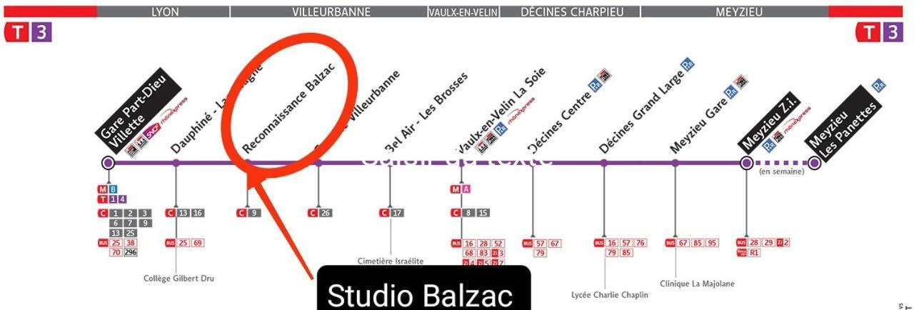 Studio Balzac Apartamento Villeurbanne Exterior foto
